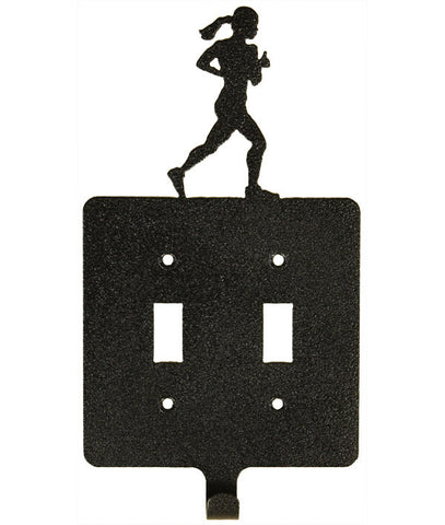 Girl Runner Dbl Switch Plate